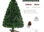 Artificial Christmas Tree 150 cm with LED Lights