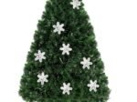 Artificial Christmas Tree 150cm LED Lights Star Top Snowflake