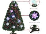 180cm Artificial Christmas Tree with LED Lights Snowflake