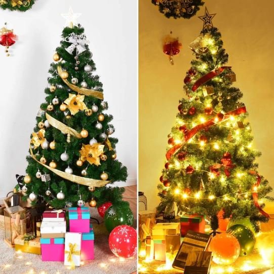 Artificial Christmas Tree 210 CM with Metal Stand