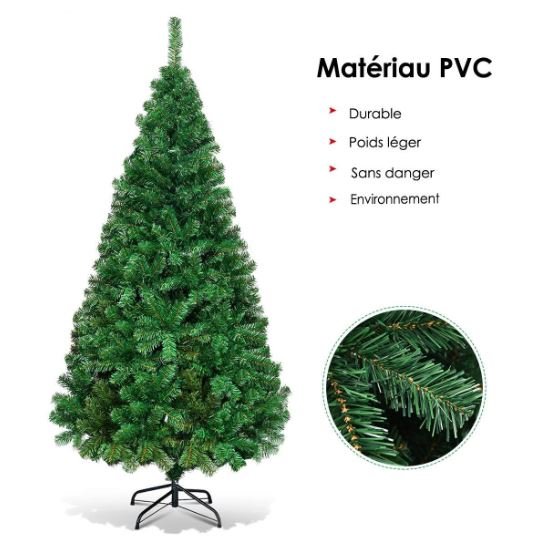 Artificial Christmas Tree 210 CM with Metal Stand