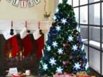 Artificial Christmas Tree 180cm LED Lights Multicolor