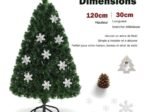 Artificial Christmas Tree 120cm LED Lights Snowflake