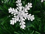 Artificial Christmas Tree 150cm LED Lights Star Top Snowflake