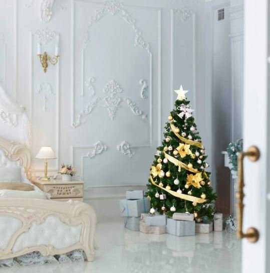 Artificial Christmas Tree 240 CM with Metal Stand