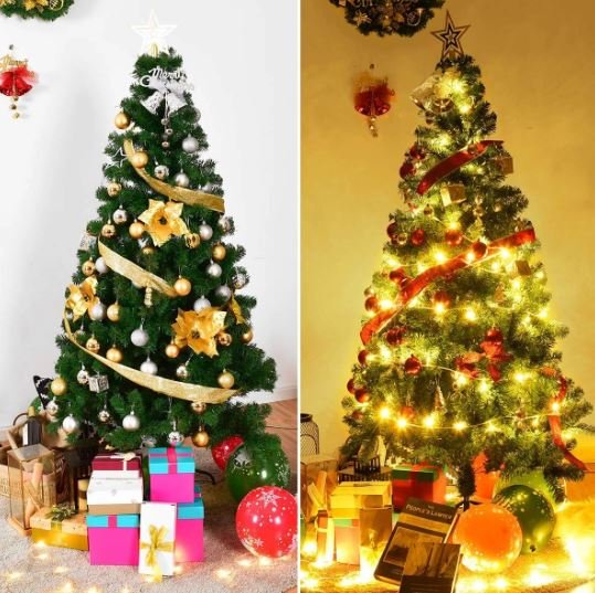 Artificial Christmas Tree 240 CM with Metal Stand