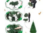 Artificial Christmas Tree 240 CM with Metal Stand