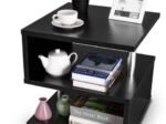 Modern Black Coffee Table Magazine Rack
