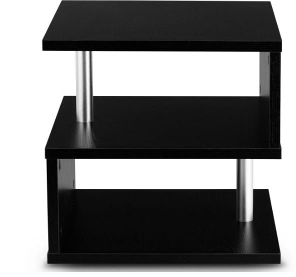 Modern Black Coffee Table Magazine Rack