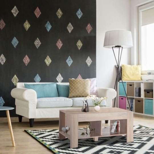 Coffee Table VintageModern Wooden Rectangular 90 x 39 x 42 cm