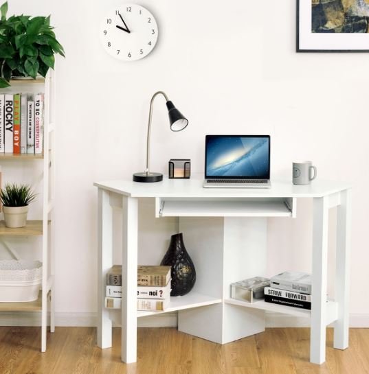 Corner Desk Computer Wooden Table 120 x 60 x 76.5 CM
