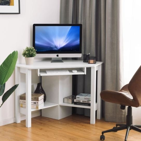 Corner Desk Computer Wooden Table 120 x 60 x 76.5 CM