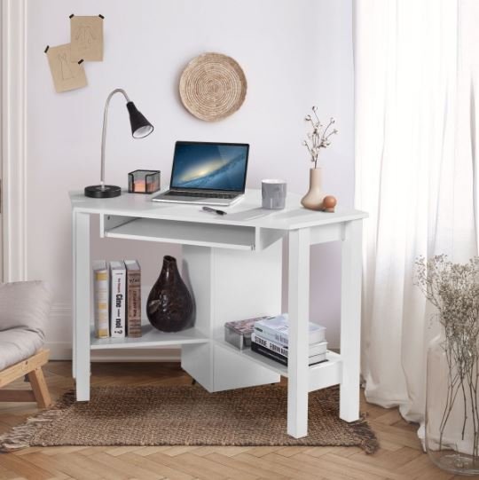 Corner Desk Computer Wooden Table 120 x 60 x 76.5 CM