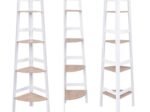 Corner Shelf with 4 Shelves Versatile Bookcase High Quality