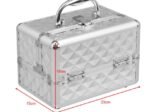 Makeup Cosmetic Case ABS 3 Levels with Mirror