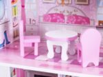 Wooden Doll's House with Accessories Dollhouse 3 Floors 5 Rooms