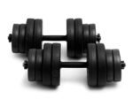 2 in 1 Dumbbell Kit 30KG Adjustable Weight Plates Fitness Bodybuilding