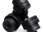 2 in 1 Dumbbell Kit 30KG Adjustable Weight Plates Fitness Bodybuilding