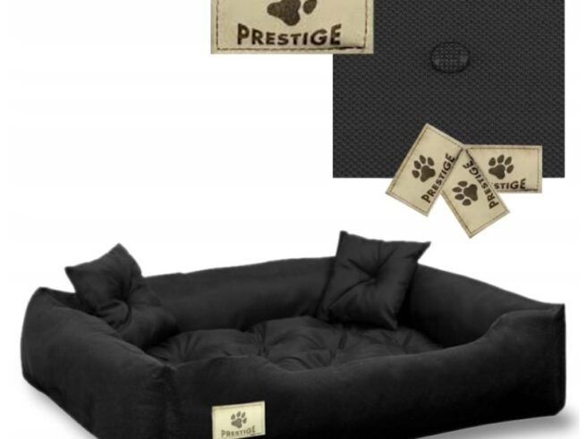 Dog Bed Playpen PRESTIGE 130x105 cm Waterproof Black
