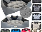 Dog Bed Playpen KINGDOG 130x105 cm Personalized Waterproof Dark Gray