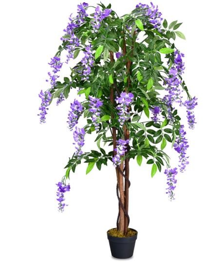Artificial Plant 150cm Fake Wisteria Flower Indoor Outdoor