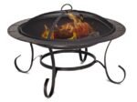 Outdoor Wood Burning Fire Pit Brazier with Lid