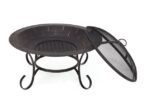 Outdoor Wood Burning Fire Pit Brazier with Lid