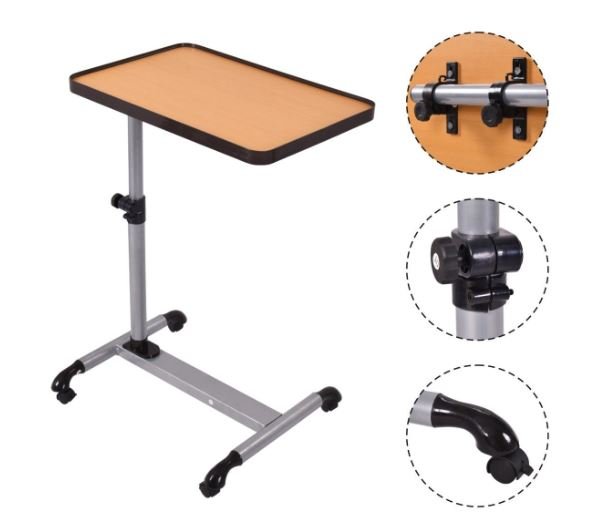 Foldable Multi-Function Table Laptop Shelf with Wheels
