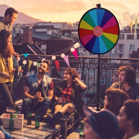 Wheel of Fortune Board Game with Tripod 60cm