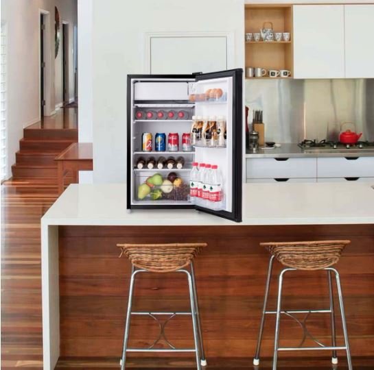 Integrated Table Top Fridge 91 L Mini-Bar Fridges Black 48.5x44.5x83.5cm