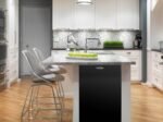 Integrated Table Top Fridge 91 L Mini-Bar Fridges Black 48.5x44.5x83.5cm