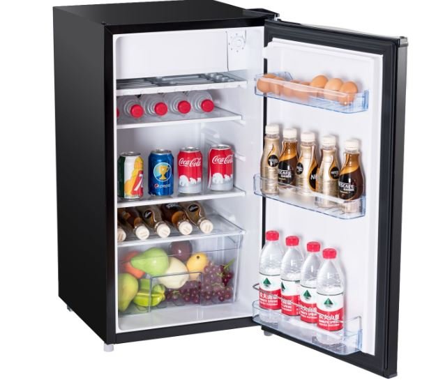 Integrated Table Top Fridge 91 L Mini-Bar Fridges Black 48.5x44.5x83.5cm