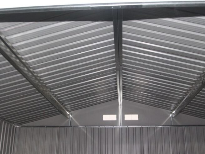 Metal Garden Shed Tool Storage 213x127x185 Green