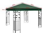 Gazebo Canopy 300cm x 300cm Sun Shade Cloth Green