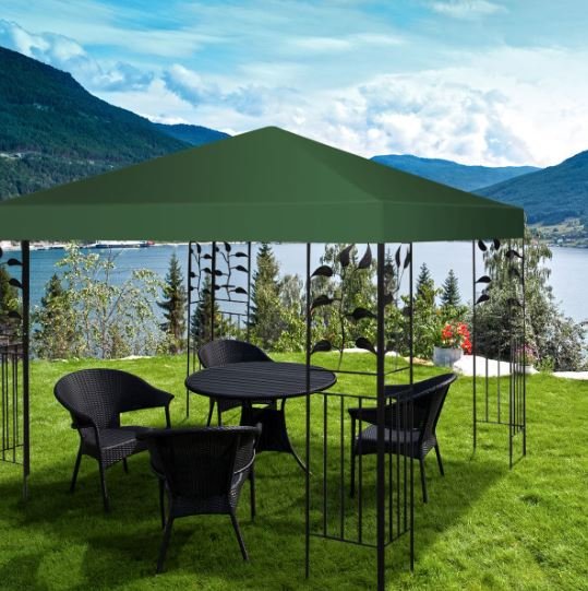 Gazebo Canopy 300cm x 300cm Sun Shade Cloth Green