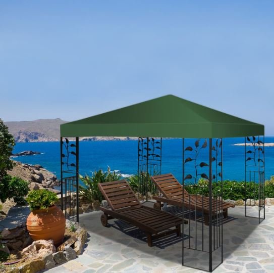 Gazebo Canopy 300cm x 300cm Sun Shade Cloth Green