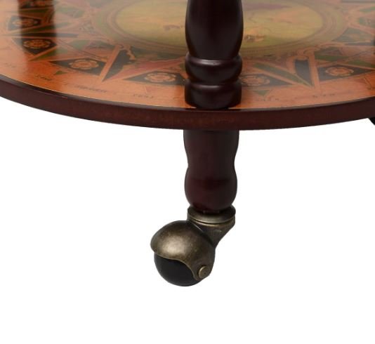 Genuine Wooden Globe Wine Rack/Cabinet Storage 16th Century Italian