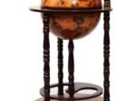 Genuine Wooden Globe Wine Rack/Cabinet Storage 16th Century Italian