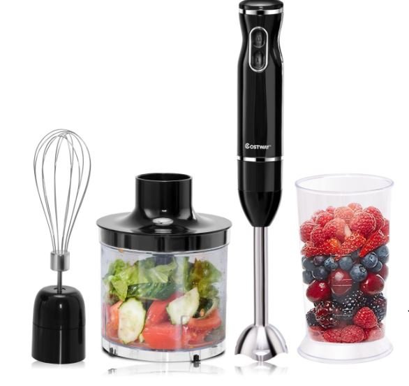 Hand Blender Measuring Cup Whisk Chopper Bowl