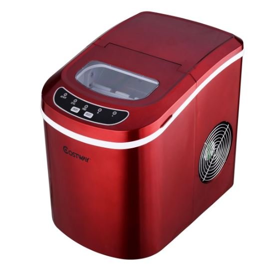Ice Cube Maker Machine 2.2L Tank 12kg Ice/24h 2 Ice Sizes