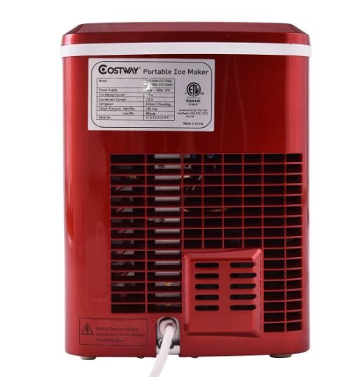 Ice Cube Maker Machine 2.2L Tank 12kg Ice/24h 2 Ice Sizes