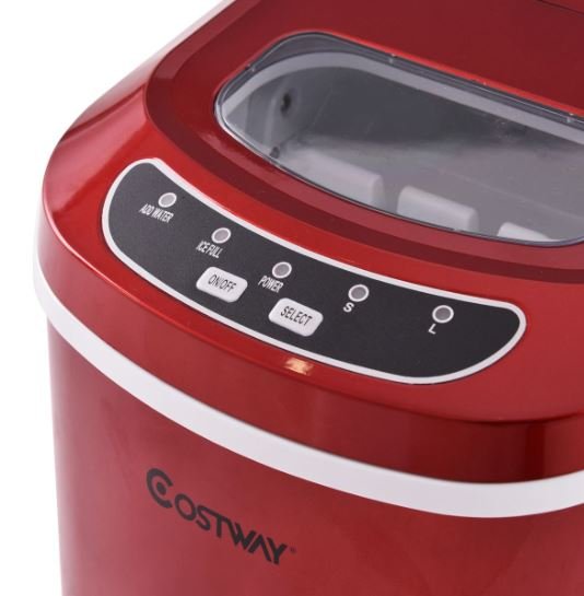 Ice Cube Maker Machine 2.2L Tank 12kg Ice/24h 2 Ice Sizes