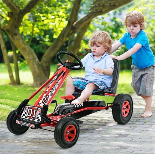 Children's Pedal Go-Kart Karting Bike Vehicle Red