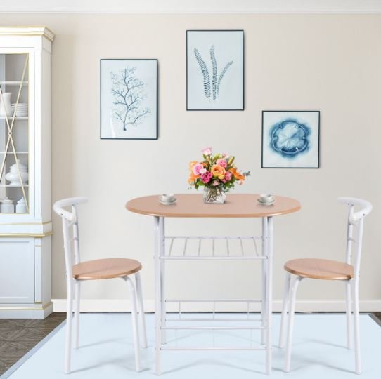 Kitchen Dining Table and 2 Chairs Set