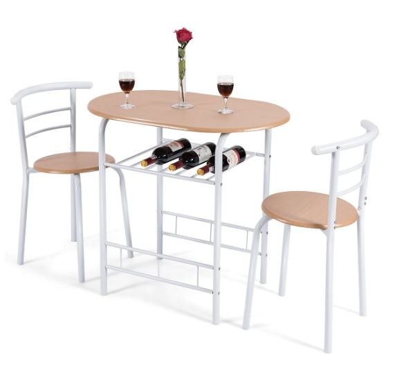 Kitchen Dining Table and 2 Chairs Set