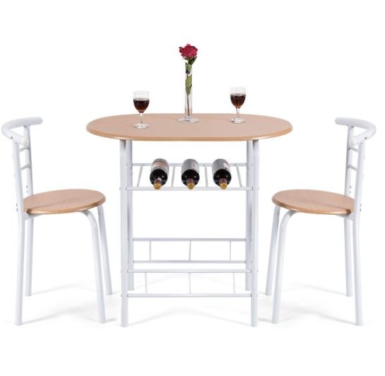 Kitchen Dining Table and 2 Chairs Set