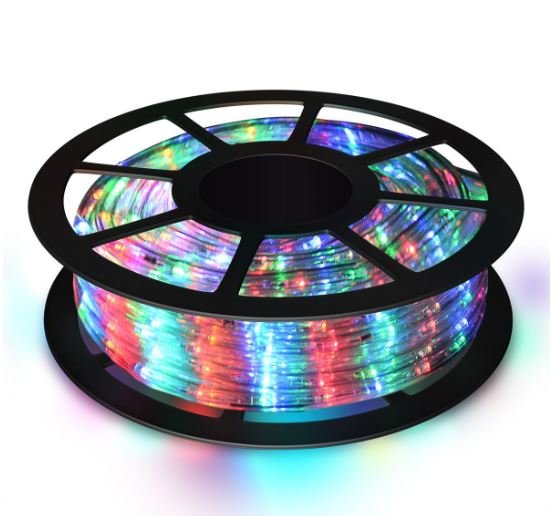 LED Light Tube 30m Lights Cord 1080 Multicolored Bulbs