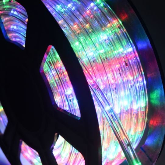 LED Light Tube 30m Lights Cord 1080 Multicolored Bulbs