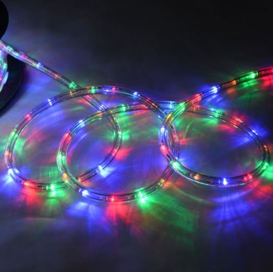 LED Light Tube 30m Lights Cord 1080 Multicolored Bulbs