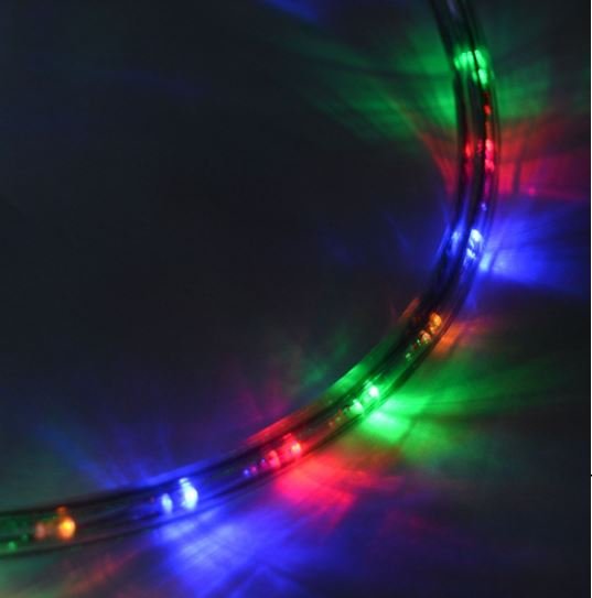 LED Light Tube 30m Lights Cord 1080 Multicolored Bulbs